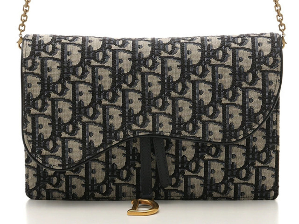 Christian Dior Bag Trotter Shoulder Chain Canvas